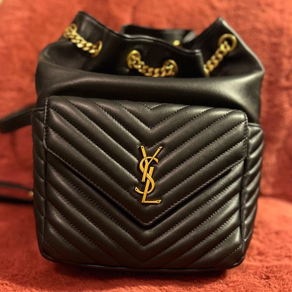 YSL Lambskin Backpack Purse
